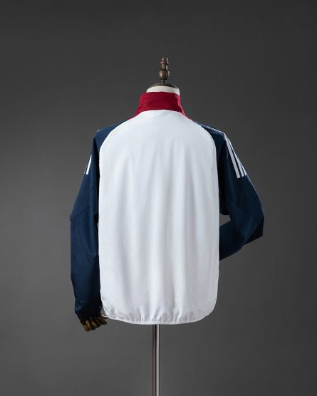 Manchester United FC 2025–2026 Windbreaker – White & Navy Blue - Image 3