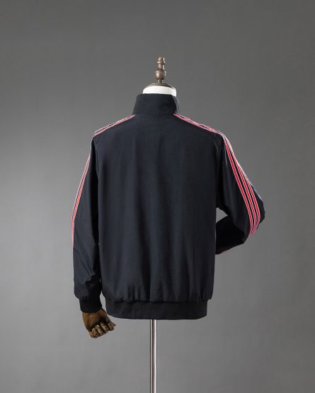 Manchester United FC Retro Windbreaker – Black - Image 3