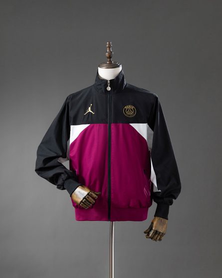 Paris Saint-Germain 2025–2026 Collaboration Windbreaker – Black & Psychedelic Purple - Image 2