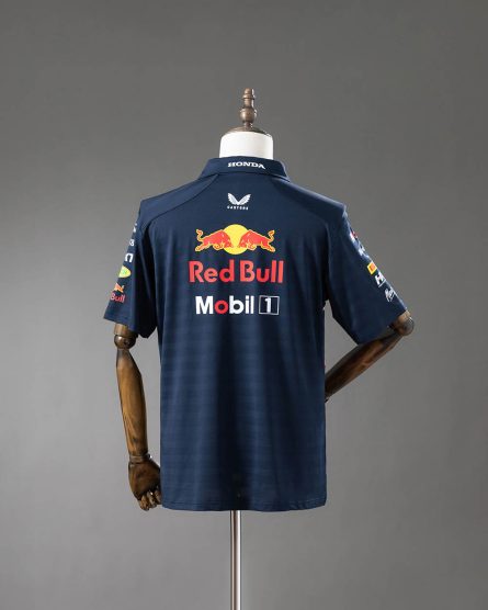 Oracle Red Bull Racing 2025 Team Polo Shirt – Navy - Image 3